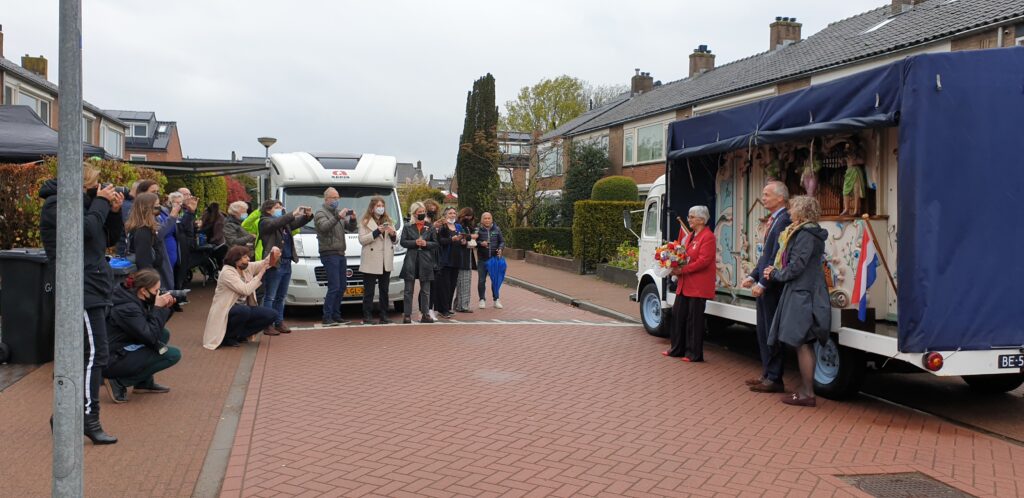 Draaiorgel met felicitatie in het gooi